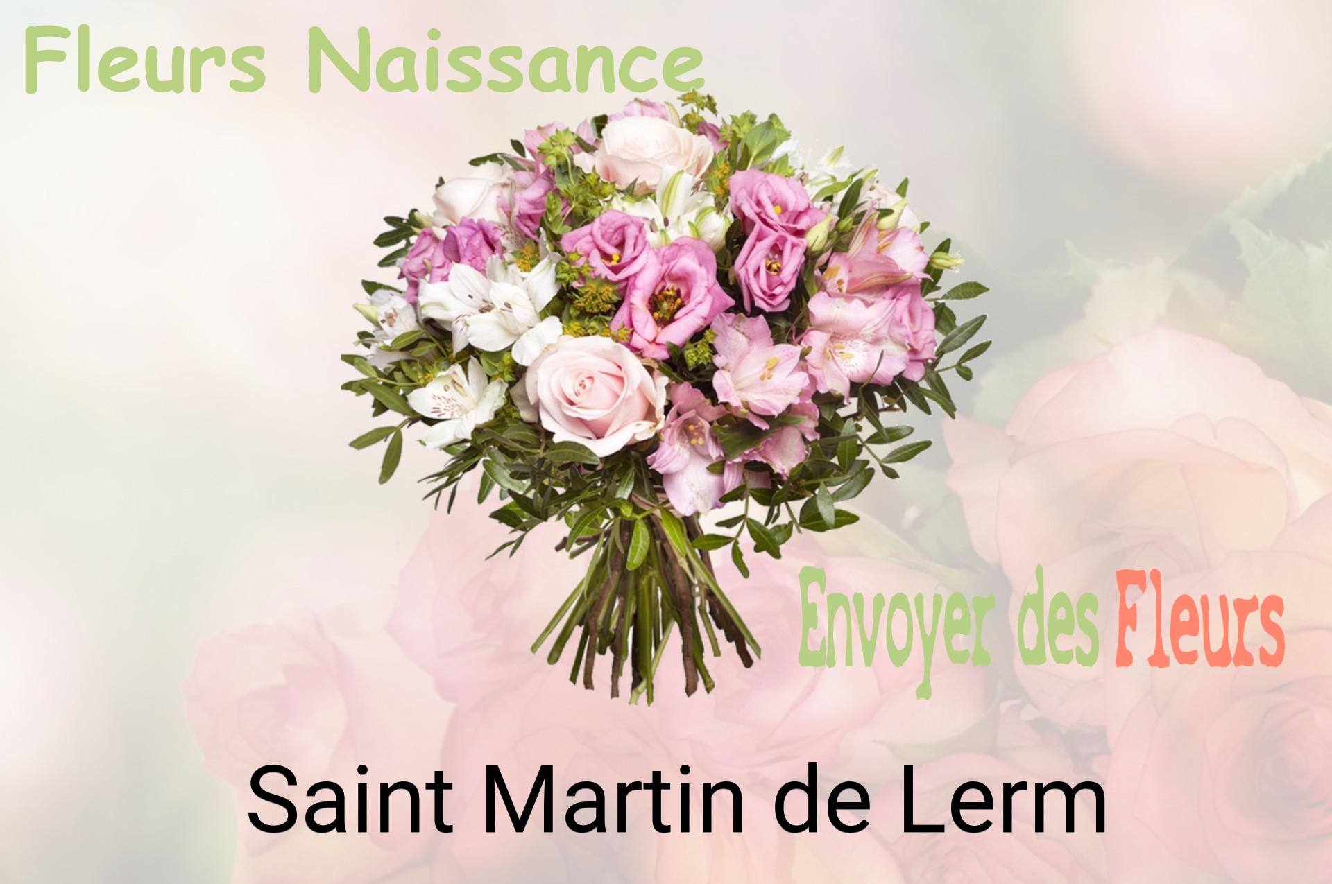 Bouquet de fleurs de naissance livré à Saint-Martin-de-Lerm